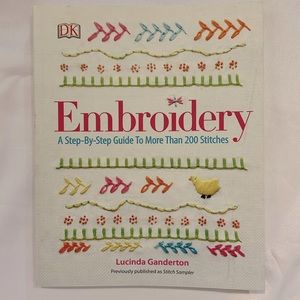 DK Embroidery Step-By-Step Guide to More than 200 Stitches Paperback Book